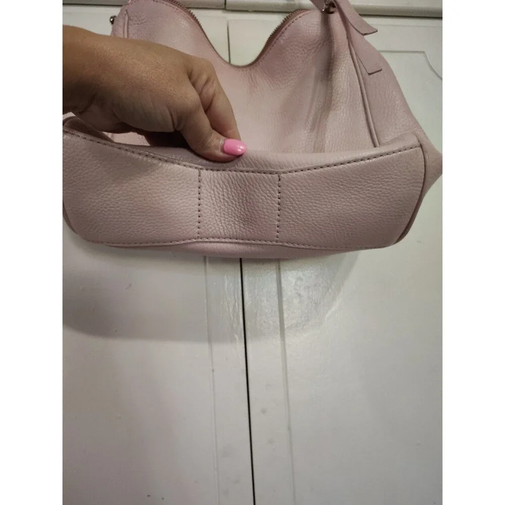 Kate Spade Light Pink Pebbled Leather Hobo Bag Shoulder FLAWS